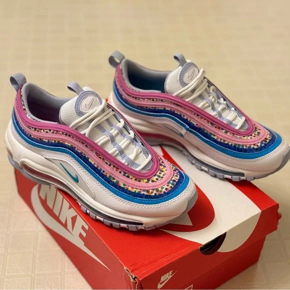 NIKE AIR MAX 97 SE GS 'BRIGHT COLORS 5.5Y - Picture 5 of 8